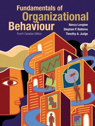 Book Fundamentals of Organizational Behaviour, Fourth Canadian Edition with MyOBLab (4th Edition) free