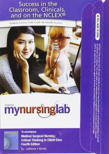 Book Mynursinglab -- Access Card -- For Medical Surgical Nursing free