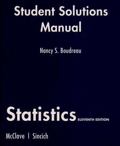 Book Student Solutions Manual for Statistics free