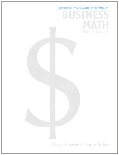 Book Business Math and Study Guide Package free