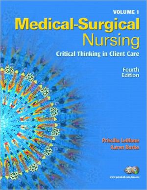 Book Medical Surgical Nursing Volumes 1 & 2 Value Pack (includes Mynursing Student ) (4th Edition) Lemone, Priscilla And Burke, Karen M. free