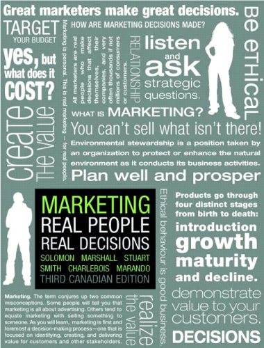 Book Marketing - Real people, Real decisions - 3rd Canadian Edition (Volume three 3) free