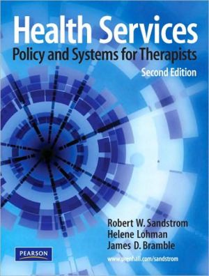 Book Health Services: Policy and Systems for Therapists free