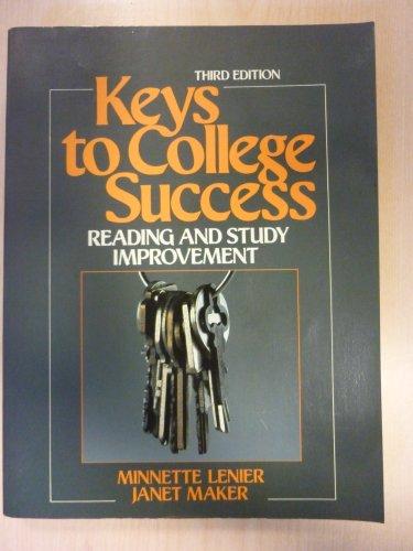 Book Keys to College Success: Reading and Study Improvement free