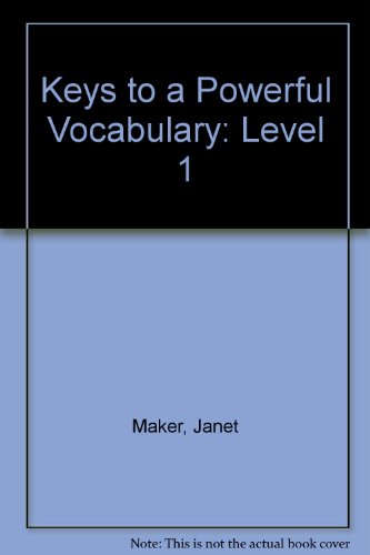 Book Keys To A Powerful Vocabulary: Level 1 free