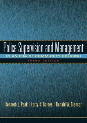 Book Police Supervision and Management: In an era of Community Policing free