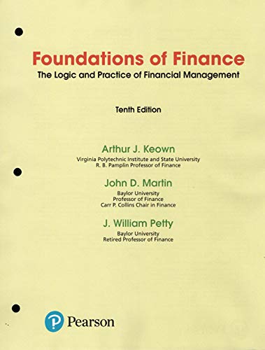 Book Foundations of Finance (10th Edition) Standalone Loose-leaf Version free