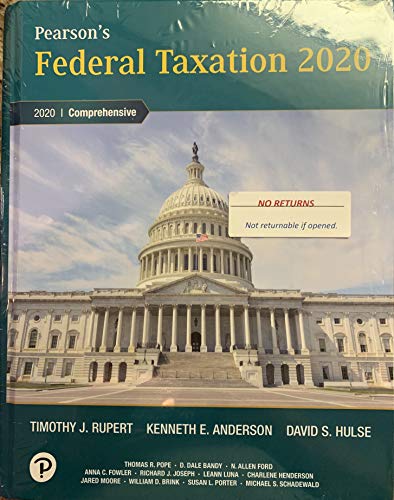 Book Pearson's Federal Taxation 2020 Comprehensive free