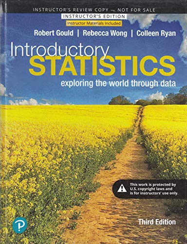 Book Introductory Statistics: Exploring the World Through Data | Third Edition | Review Copy free