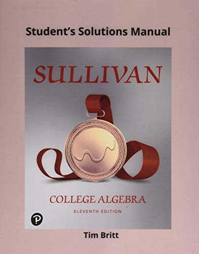 Book Student's Solutions Manual for College Algebra free