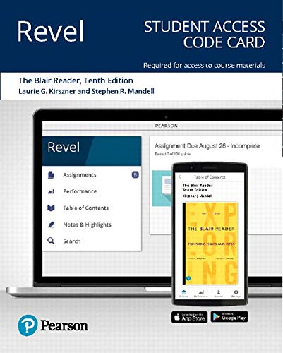 Book Revel for The Blair Reader: Exploring Issues and Ideas -- Access Card free