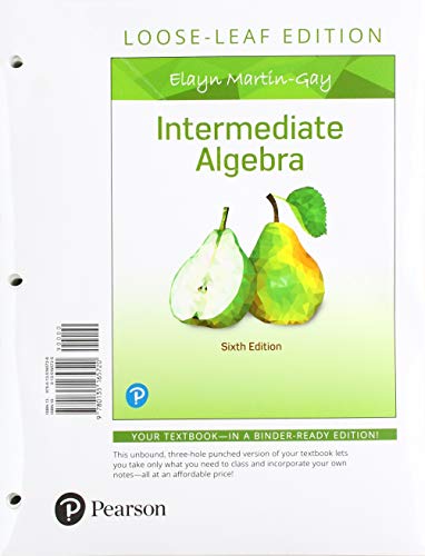 Book Intermediate Algebra, Loose-Leaf Edition free