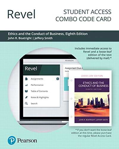 Book Revel for Ethics and the Conduct of Business -- Combo Access Card free