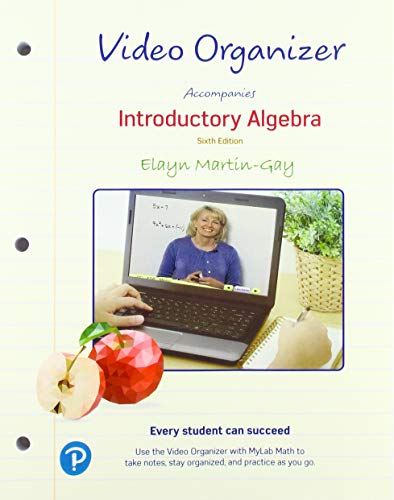 Book Video Organizer for Introductory Algebra free
