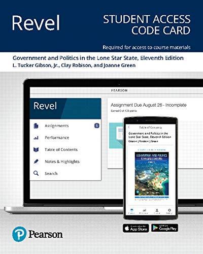 Book Revel for Government and Politics in the Lone Star State - Access Card free