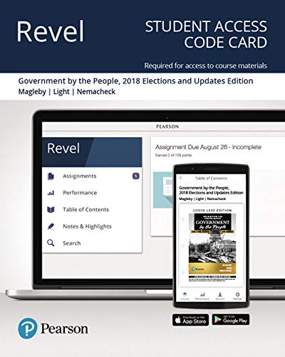Book Revel for Government By the People, 2018 Elections and Updates Edition -- Access Card free