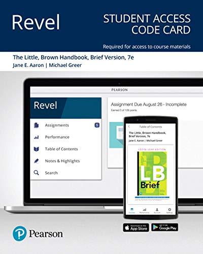 Book Revel for The Little, Brown Handbook, Brief Edition -- Access Card free