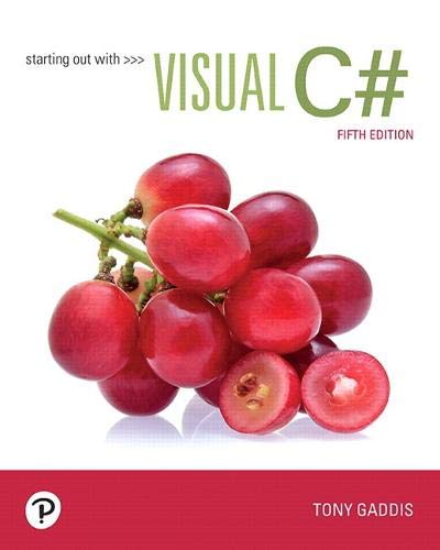 Book Starting out with Visual C# free