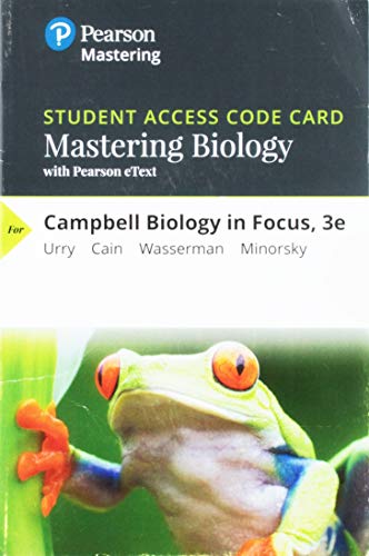 Book Mastering Biology with Pearson eText -- Standalone Access Card -- for Campbell Biology in Focus (3rd Edition) free