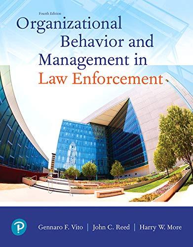 Book Organizational Behavior and Management in Law Enforcement free
