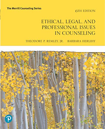 Book Ethical, Legal, and Professional Issues in Counseling (2-downloads) (The Merrill Counseling) free
