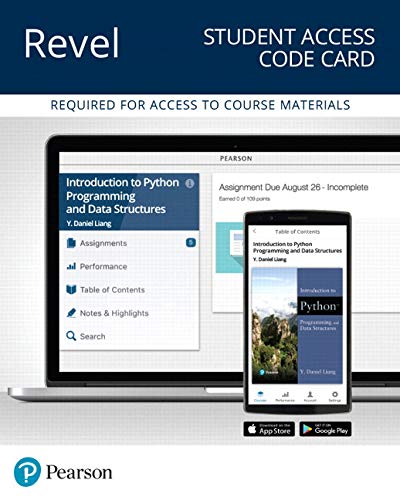 Book Revel for Introduction to Python Programming and Data Structures -- Access Card free