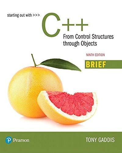 Book Starting Out with C++: From Control Structures through Objects, Brief Version Plus MyLab Programming with Pearson eText -- Access Card Package free