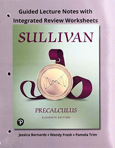 Book Guided Lecture Notes with Integrated Review Worksheets for Precalculus free