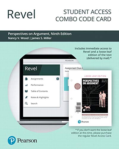 Book Revel for Perspectives on Argument -- Combo Access Card free