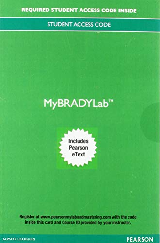 Book MyLab BRADY with Pearson eText -- Access Card -- for Emergency Medical Responder: First on Scene free