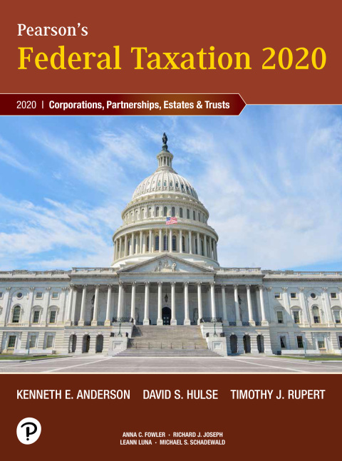 Book Pearson's Federal Taxation 2020 Corporations, Partnerships, Estates & Trusts free