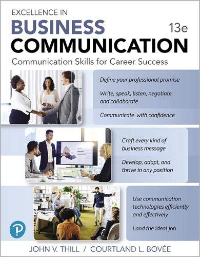 Book Excellence in Business Communication [RENTAL EDITION] free