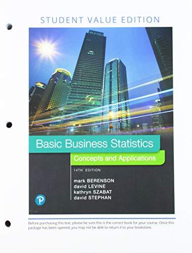 Book Basic Business Statistics, Loose Leaf Edition Plus MyLab Statistics with Pearson eText -- 24 Month Access Card Package free