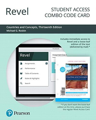 Book Revel for Countries and Concepts: Politics, Geography, Culture -- Combo Access Card free