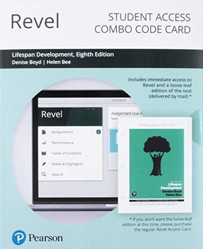 Book Revel for Lifespan Development -- Combo Access Card free
