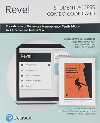 Book Revel for Foundations of Behavioral Neuroscience -- Combo Access Card free