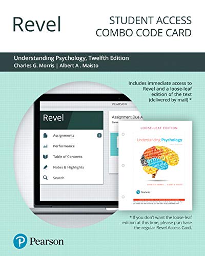 Book Revel for Understanding Psychology -- Combo Access Card free