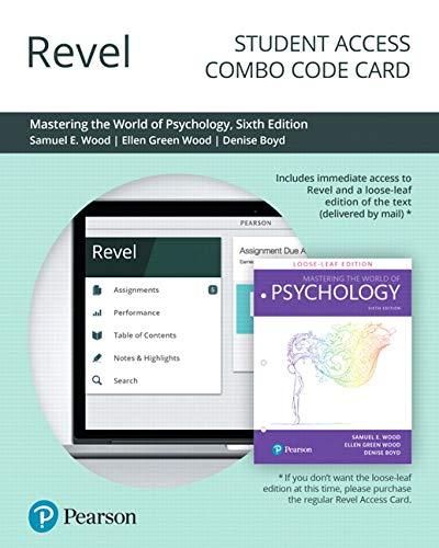 Book Revel for Mastering the World of Psychology: A Scientist-Practitioner Approach -- Combo Access Card free