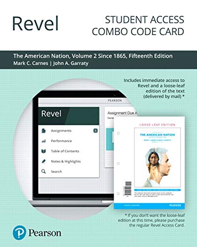 Book Revel for The American Nation: A History of the United States, Volume 2 -- Combo Access Card free