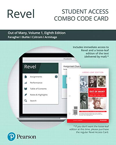 Book Revel for Out of Many: A History of the American People, Volume 1 -- Combo Access Card (8th Edition) free