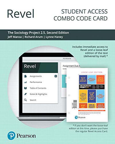 Book Revel for The Sociology Project 2.5: Introducing the Sociological Imagination --Combo Access Card free