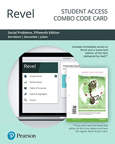 Book Revel for Social Problems -- Combo Access Card (15th Edition) free