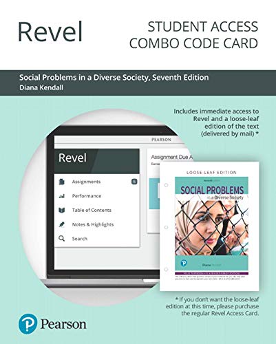 Book Revel for Social Problems in a Diverse Society -- Combo Access Card free