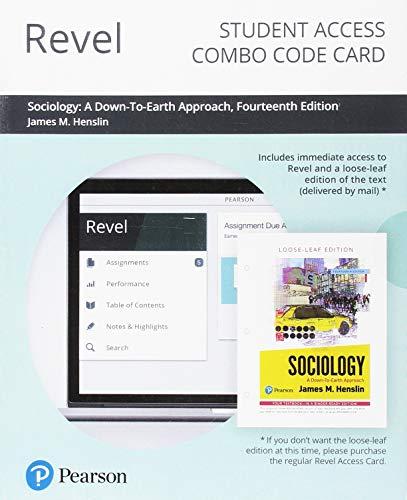 Book Revel for Sociology: A Down-To-Earth Approach-- Combo Access Card free