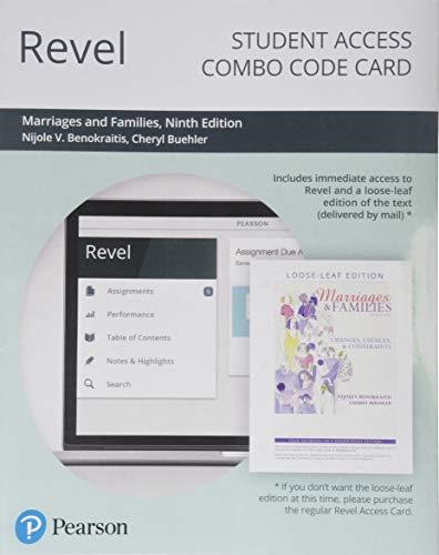 Book Revel for Marriages and Families: Changes, Choices, and Constraints -- Combo Access Card free