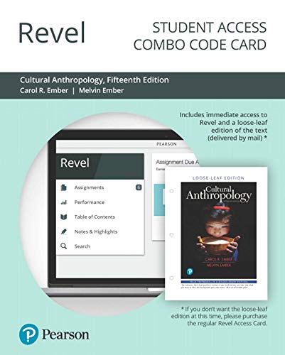 Book Revel for Cultural Anthropology -- Combo Access Card free