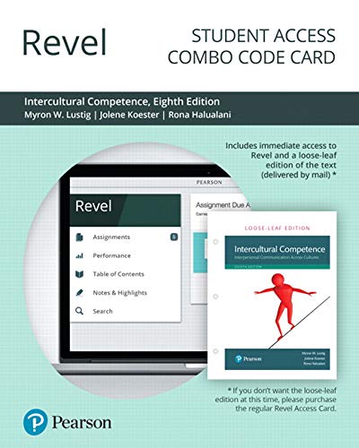 Book Revel for Intercultural Competence: Interpersonal Communication Across Cultures -- Combo Access Card free