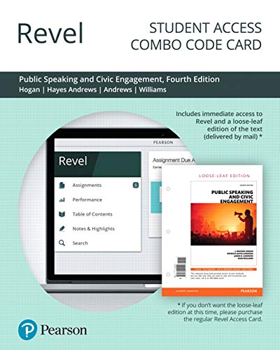 Book Revel for Public Speaking and Civic Engagement -- Combo Access Card free