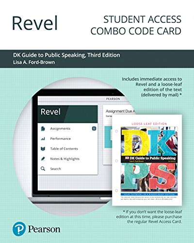 Book Revel for DK Guide to Public Speaking -- Combo Access Card free