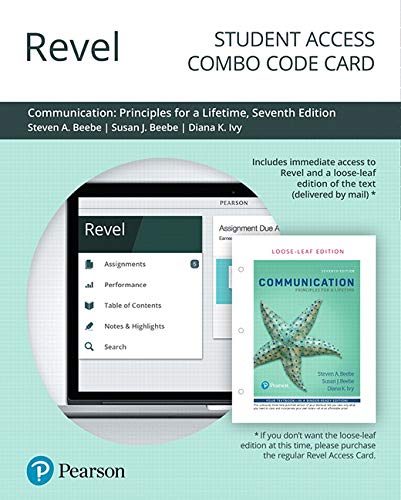 Book Revel for Communication: Principles for a Lifetime -- Combo Access Card free